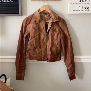 Faux leather jacket!